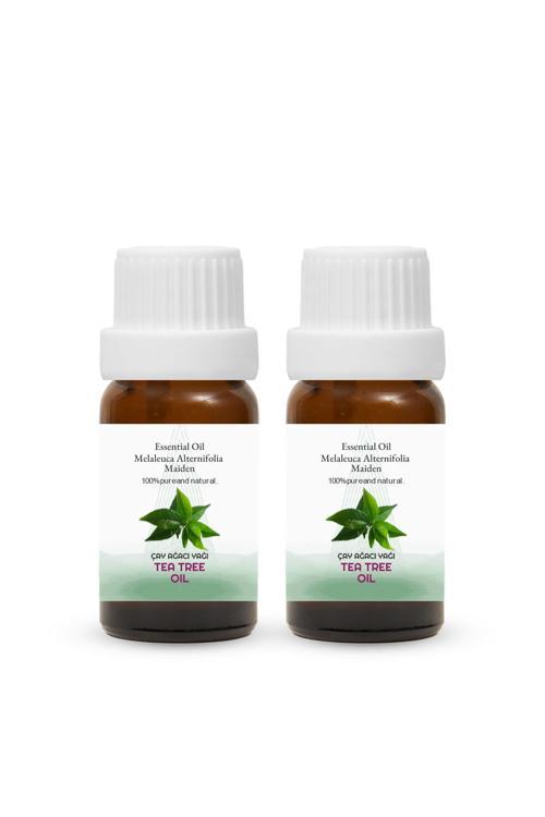 Çay Ağacı Yağ, Uçucu Yağ, Tea Tree Oil, 2'Lİ Set 2x10 ml