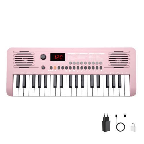 Sapphire MK-1537 37 Tuşlu Org (Adaptör Hediye)-Pembe