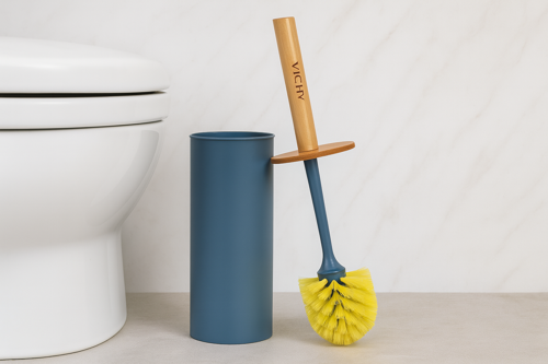 MAVİ Silindir Bambu Saplı Klozet Fırçası VCH-6607