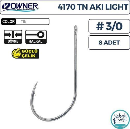 4170 TN Aki Light Delikli İğne Beyaz #3/0 (8 Adet)