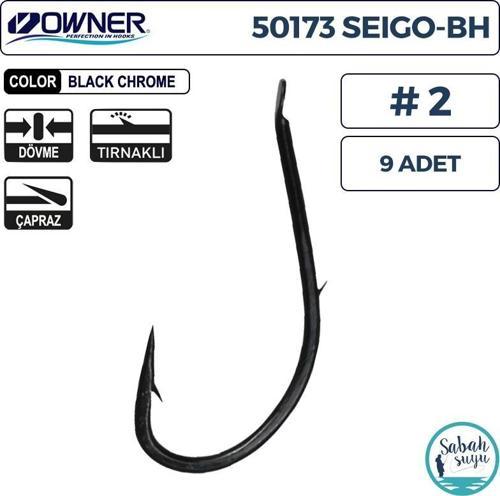 50173 Seigo BH Tırnaklı Çapraz İğne Siyah #2 (9 Adet)