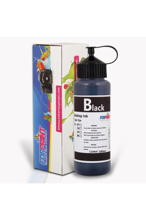 L3150 L3250 Uyumlu 500Ml. Siyah Mürekkep