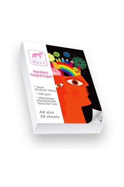 Yapışkanlı Fotoğraf Kağıdı 200Gsm A6 50Yp