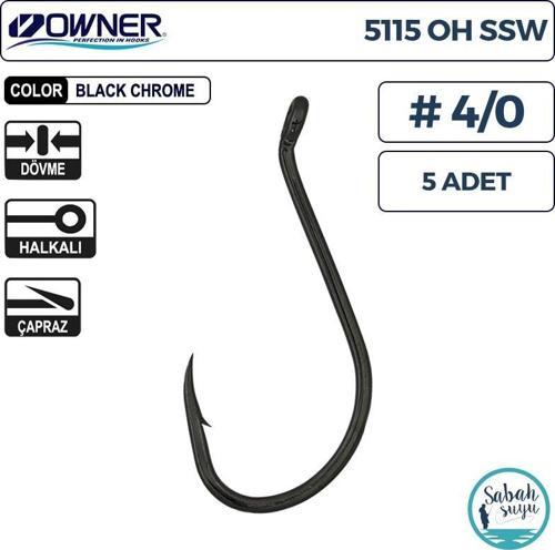 5115 OH SSW Delikli İğne #4/0 (5 Adet) Siyah