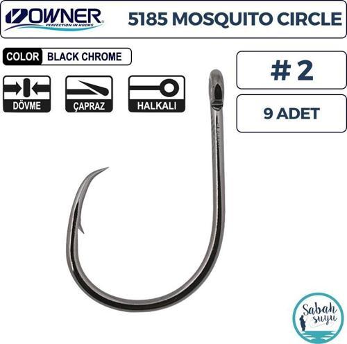 5185 Mosquito Circle Delikli İğne #2 (9 Adet) Siyah