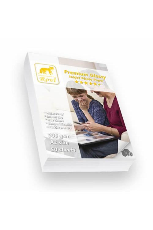 Premium Parlak Fotoğraf Kağıdı 300Gsm 50Yp A2