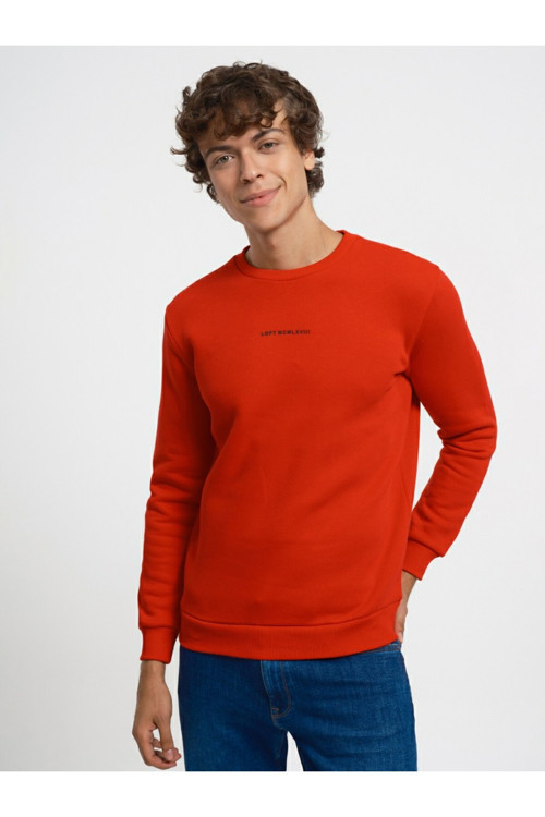 Erkek Kırmızı Lf 2034268 White M Sws Sweatshirt Lf2034268-Carol