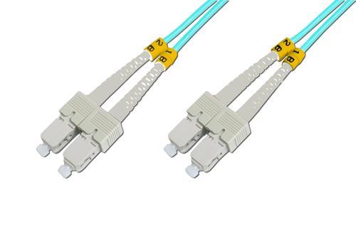 Beek SC - SC Fiber Optik Patch Kablo, Multimode OM 3 50/125 Duplex, 3.0mm, LSZH, 15 metre