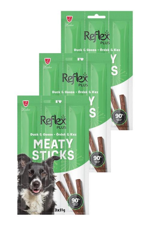 Meaty Sticks Ördek ve Kaz Etli Köpek Ödül Çubuğu 3x11gr Üçlü Paket