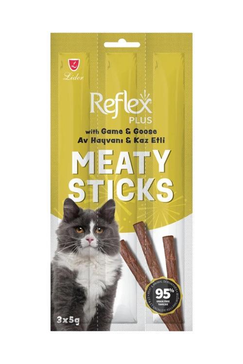 Meaty Sticks Av Hayvanı ve Kaz Etli Kedi Ödül Çubuğu 3x5gr Otuzbeş Paket