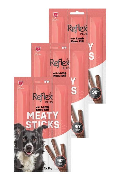 Meaty Sticks Kuzu Etli Köpek Ödül Çubuğu 3x11gr Üçlü Paket