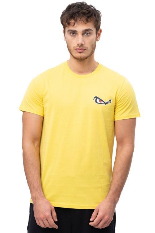Hardal Bisiklet Yaka Kısa Kol Penye Erkek T-Shirt.M50047