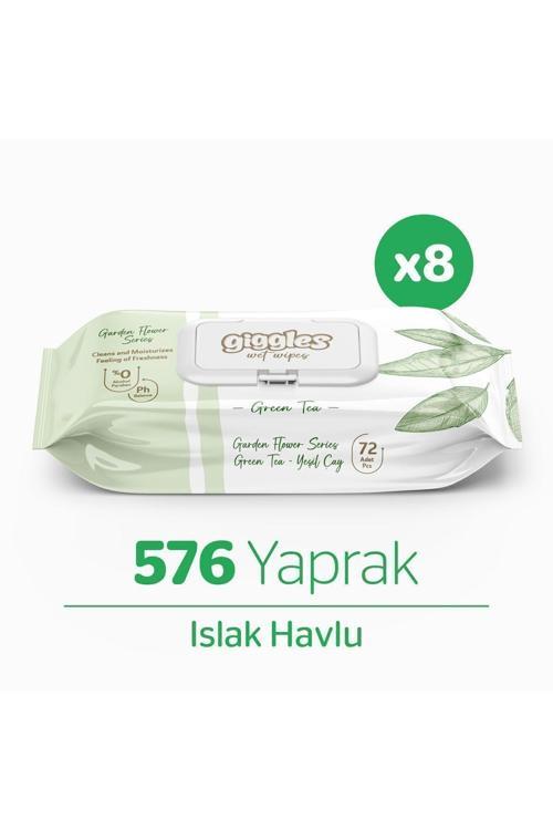 Yeşilçay kokulu Islak Mendil - Islak Havlu 576 Mendil