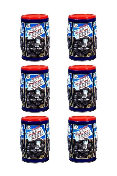 Gemlik Katırlı Köyü Kahvaltılık Siyah Zeytin 1 Kg X 6 Adet