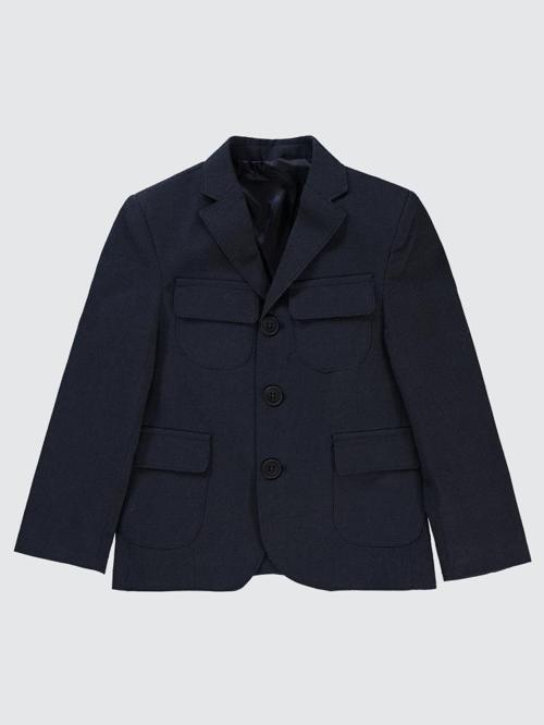 Keten Kapak Cepli 6-9 Yaş Ceket - Mavi9-10 Yaş