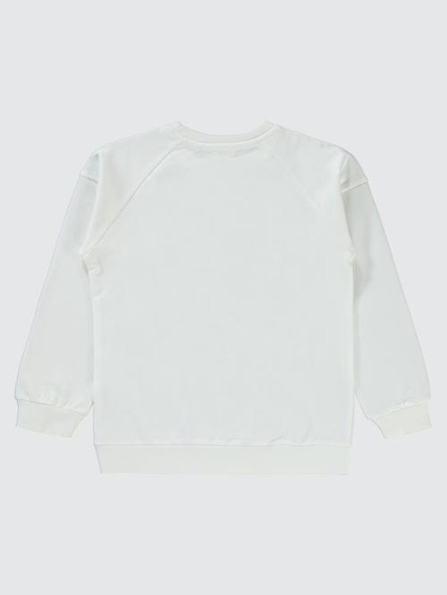 Brokoklyn Nakışlı 6-9 Yaş Sweatshirt - Ekru6-7 Yaş