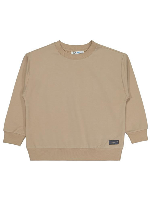 No Etiketli 10-13 Yaş Sweatshırt - Bej12-13 Yaş