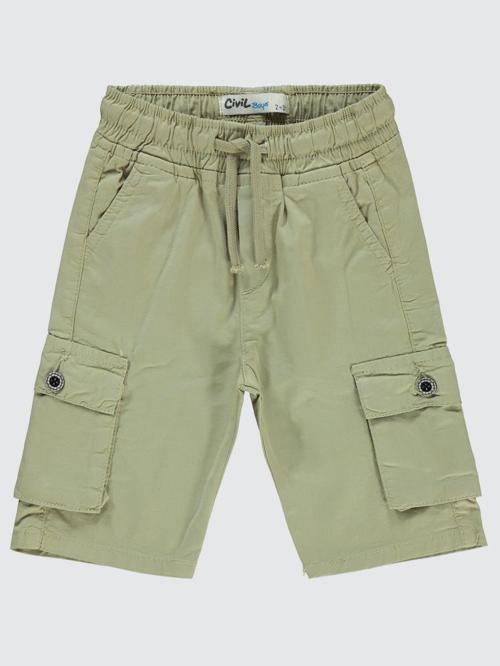 Beli Lastikli Yan Cepli 2-5 Yaş Kapri - Bej2-3 Yaş