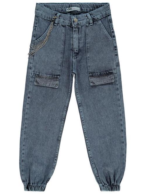 Torba Cepli Kapaklı 6-9 Yaş Pantolon - Mavi9-10 Yaş