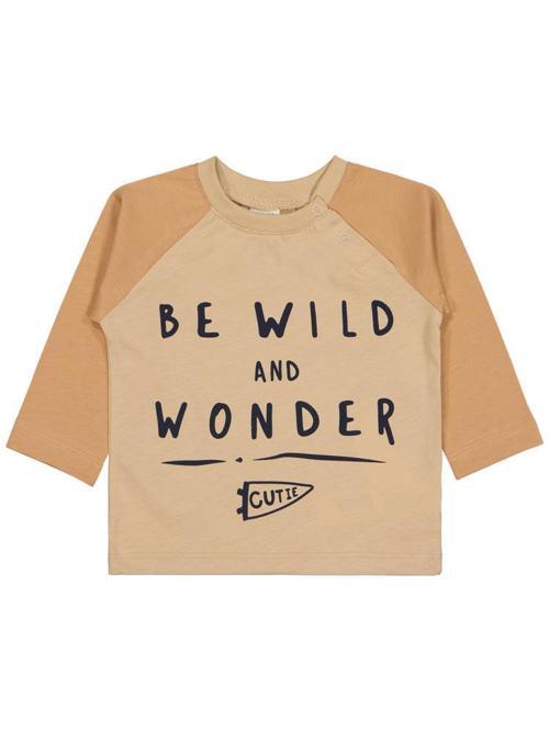 Be Wıld Baskılı 6-18 Ay Sweatshirt - Hardal18-24 Ay