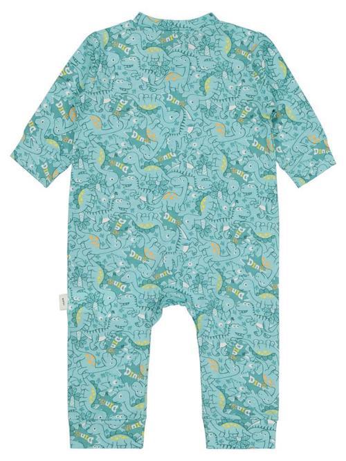 2051 Civil Baby Dinazor Baskılı 3-18 Ay Tulum - Yeşil12-18 Ay
