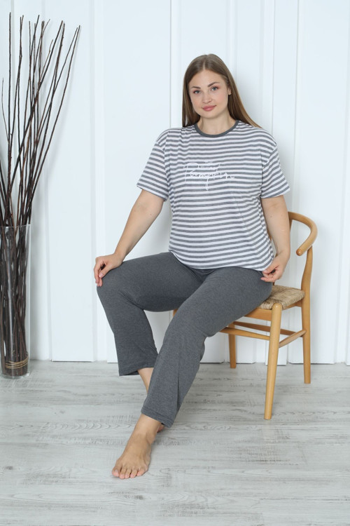 Büyük Beden Yazlık Pijama Takımı