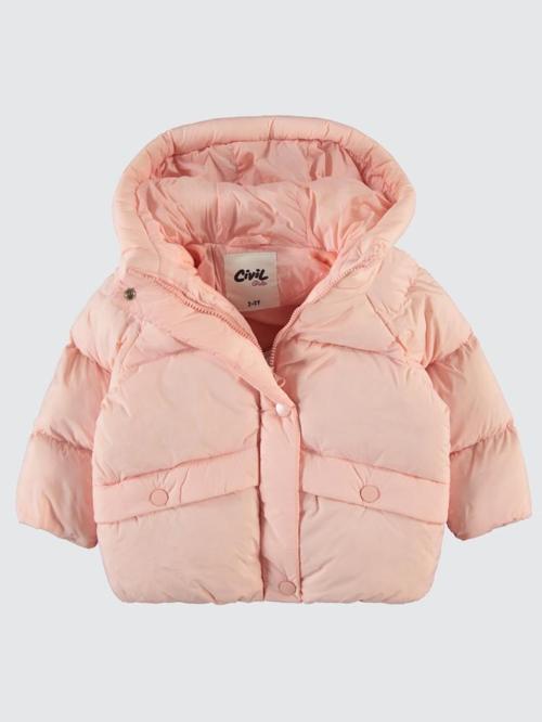 Over Size 2-5 Yaş Mont - Pudra5-6 Yaş