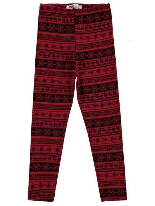 Kartanesi Desenli 6-9 Yaş Tayt - Kırmızı8-9 Yaş