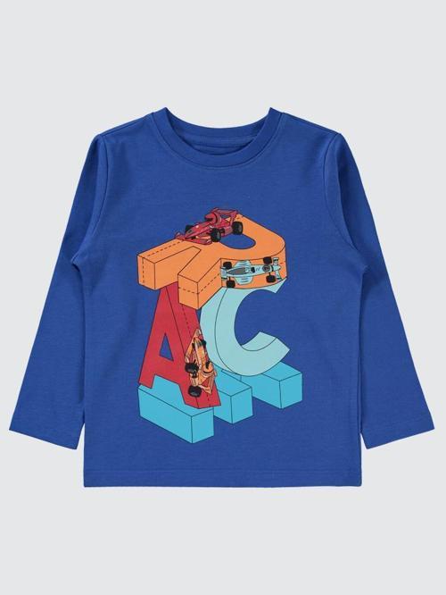 Race Baskı 2-5 Yaş Sweat - Mavi2-3 Yaş