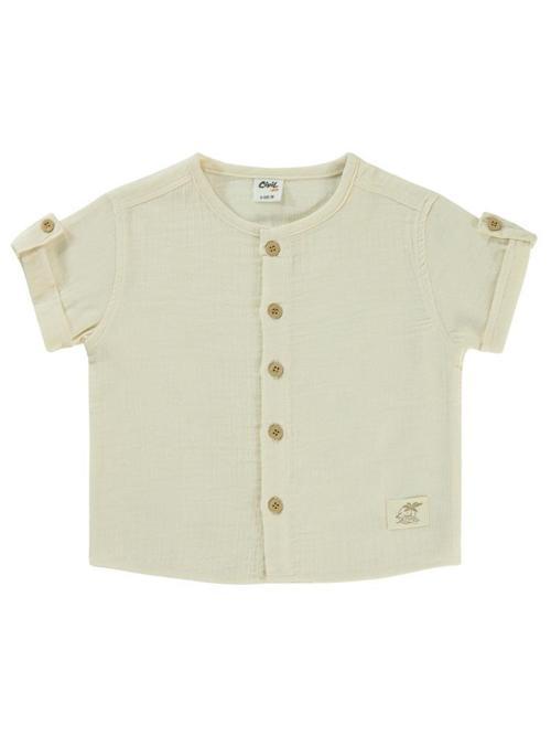 Düz Müslin 6-18 Ay Gömlek - Bej6-9 Ay