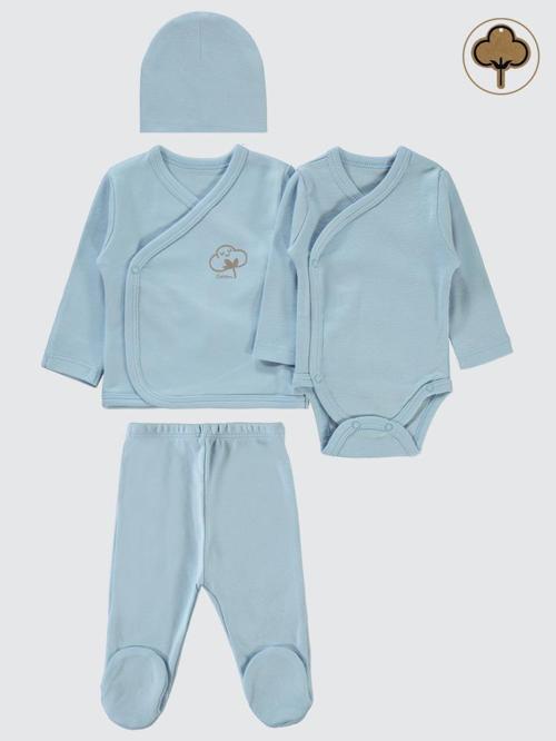 Organik Pamuklu  Set - MaviPrematüre