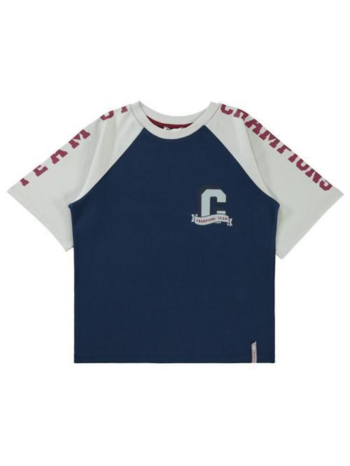 34 Baskılı 6-9 Yaş Tişört - Lacivert6-7 Yaş