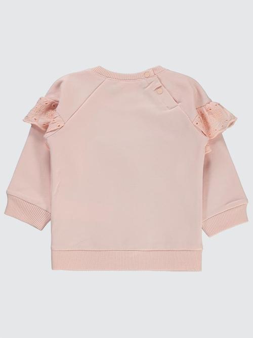 Fistolu 6-18 Ay Sweatshirt - Pudra9-12 Ay