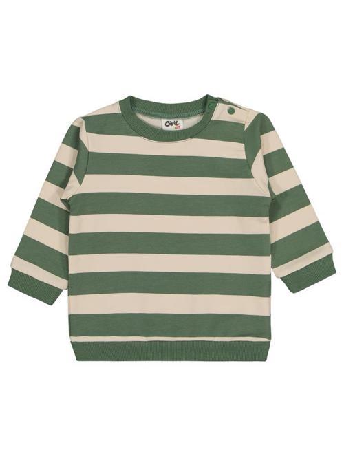 Kalın Çizgi Empirme 6-18 Ay Sweatshirt - Haki12-18 Ay