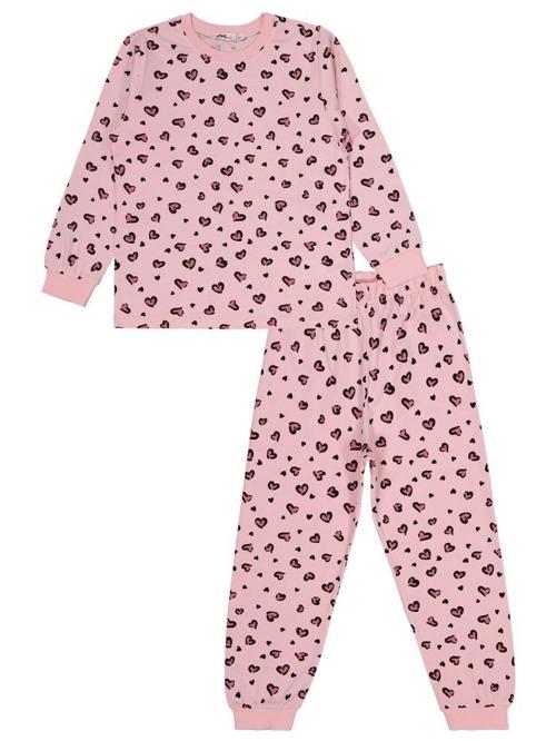 Leopar 6-9 Yaş Pijama Takımı - Pembe9-10 Yaş