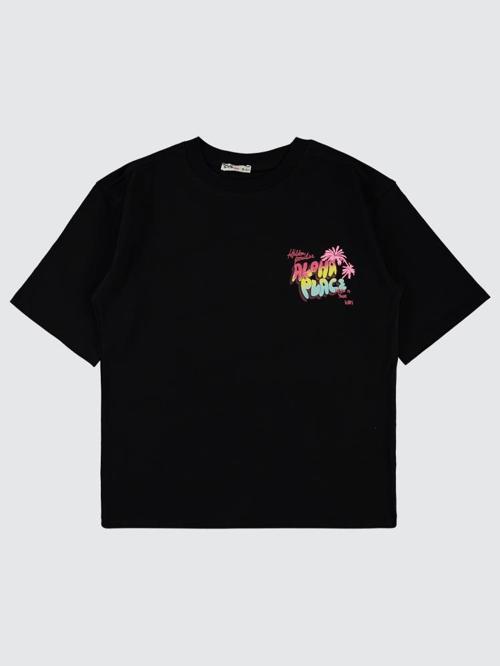 Aloha Place 10-13 Yaş Tişört - Siyah12-13 Yaş