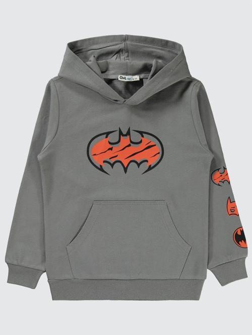 Baskılı 6-9 Yaş Sweatshirt - Gri8-9 Yaş