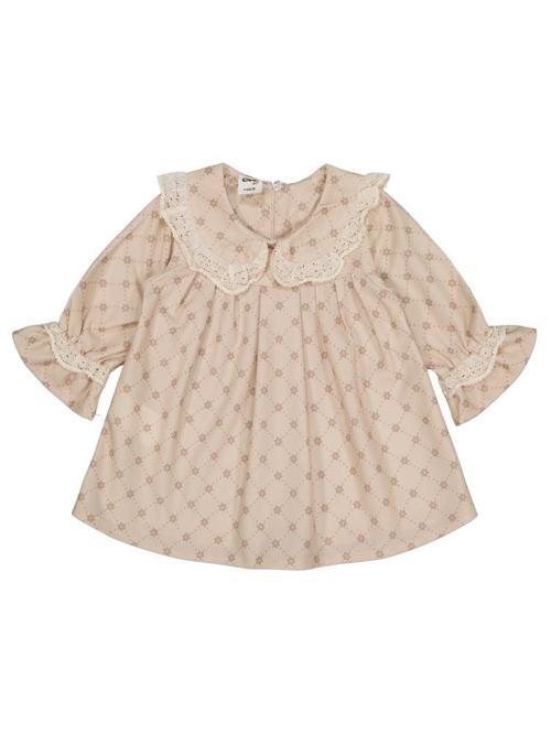 750 Civil Baby Bebe Yaka 6-18 Ay Elbise - Bej12-18 Ay