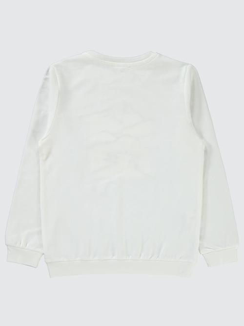 Nature baskılı 6-9 Yaş Sweatshirt - Ekru6-7 Yaş