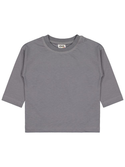Basic 6-18 Ay Sweatshirt - Gri9-12 Ay