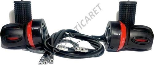 BİSİKLET VİTES KOLU KOLDAN KIRMIZI 7x3 RAKAMLI