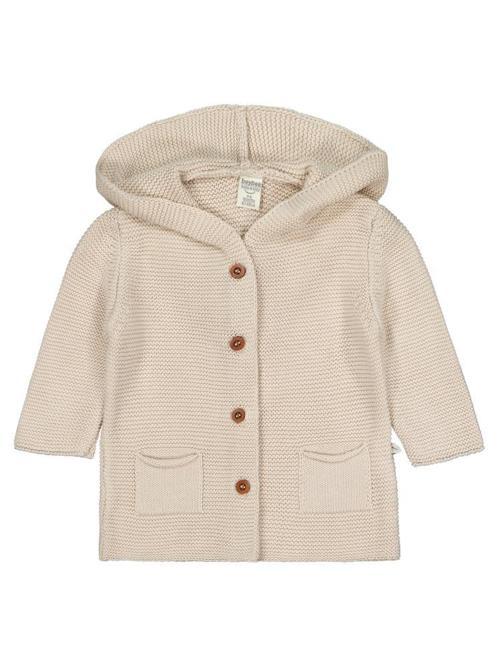 Kapşonlu Cepli 3-12 Ay Hırka - Bej6-9 Ay