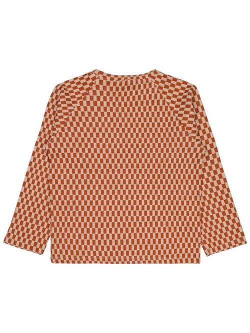 Dama Desenli 6-9 Yaş Sweatshirt - Turuncu9-10 Yaş