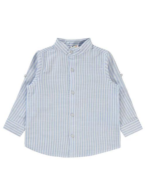 Çizgili 6-18 Ay Gömlek - Mavi18-24 Ay