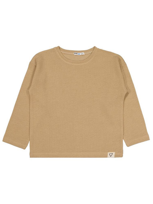 Jakarlı Basic 10-13 Yaş Sweatshirt - Bej13-14 Yaş