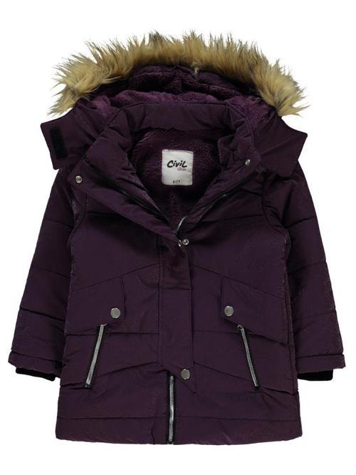 Damla Desenli 6-9 Yaş Mont - Lila6-7 Yaş