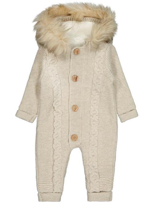 Kapşonlu 3-12 Ay Tulum - Bej6-9 Ay