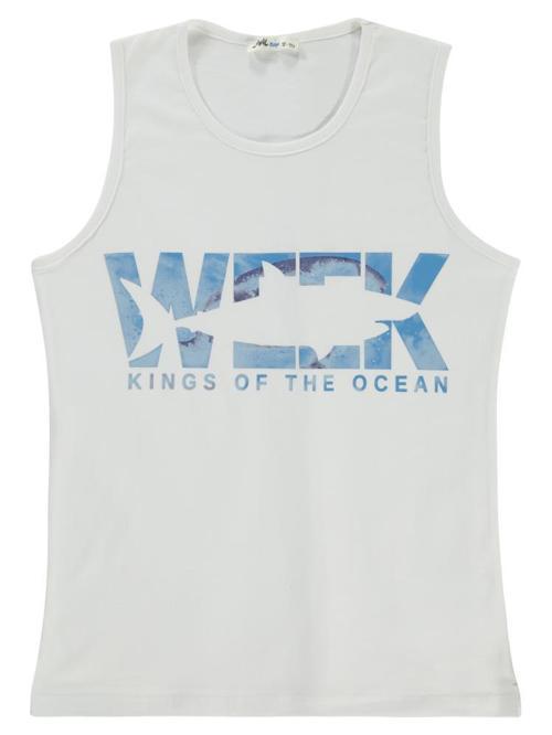 Kıngs Of The Baskılı 10-13 Yaş Tişört - Beyaz11-12 Yaş