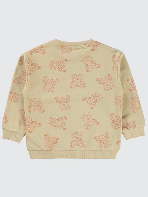 Ayıcık Baskılı 2-5 Yaş Sweatshirt - Bej2-3 Yaş
