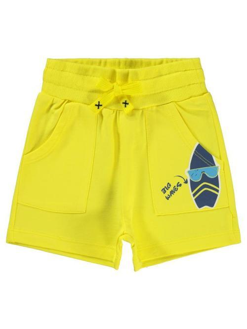 Surfboard Baskılı 2-5 Yaş Şort - Sarı4-5 Yaş